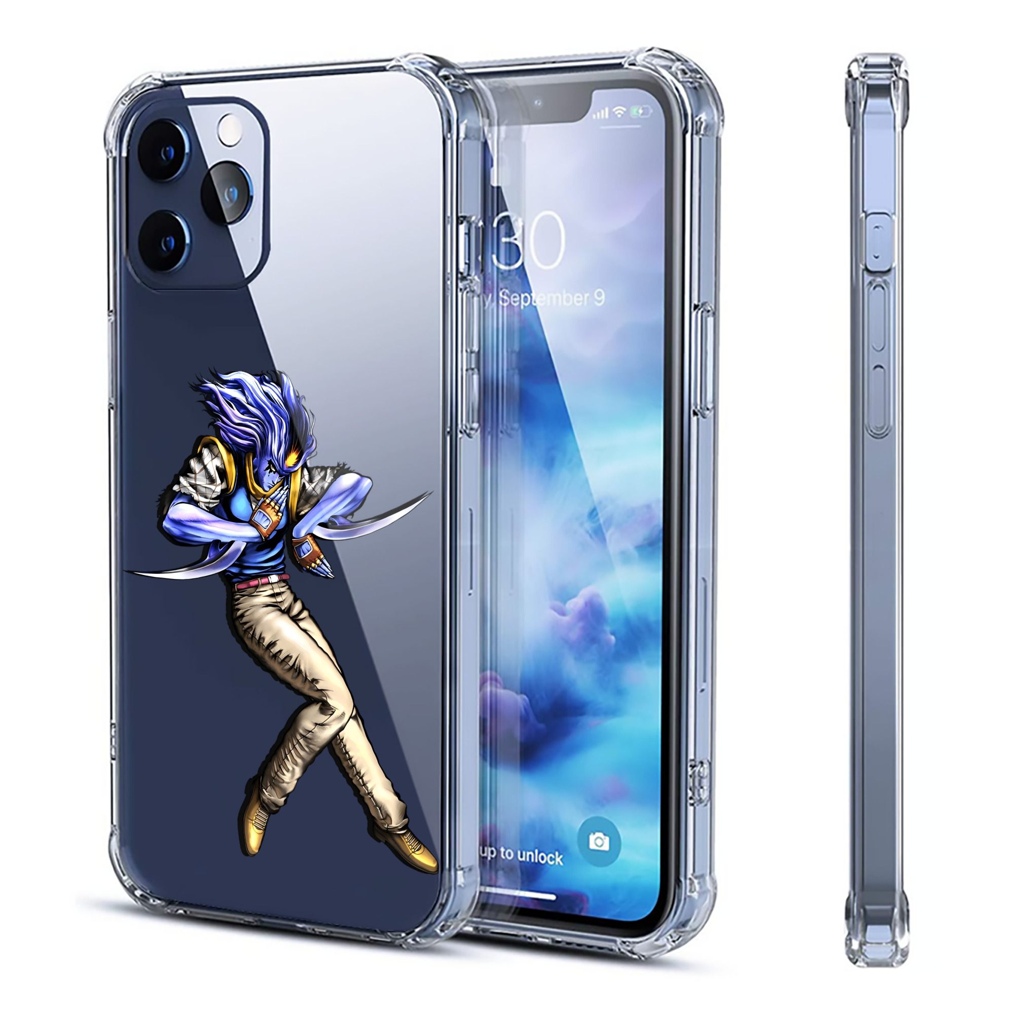 （画像用） ジョジョの奇妙な冒険 JoJo's Bizarre Adventure 【iPhone 12シリーズ対応】透明スマホケース（クリアソフトケース）